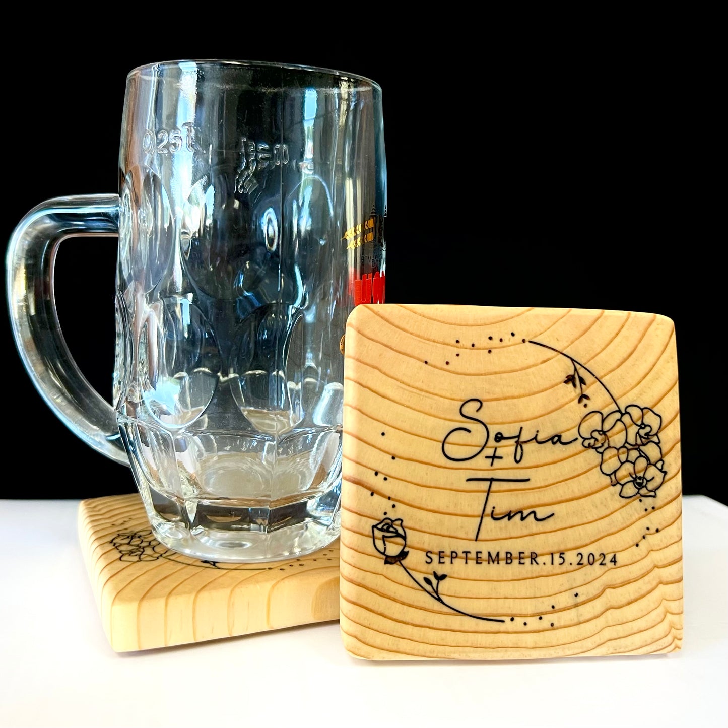 Eternal Love Wedding & Anniversary Coasters